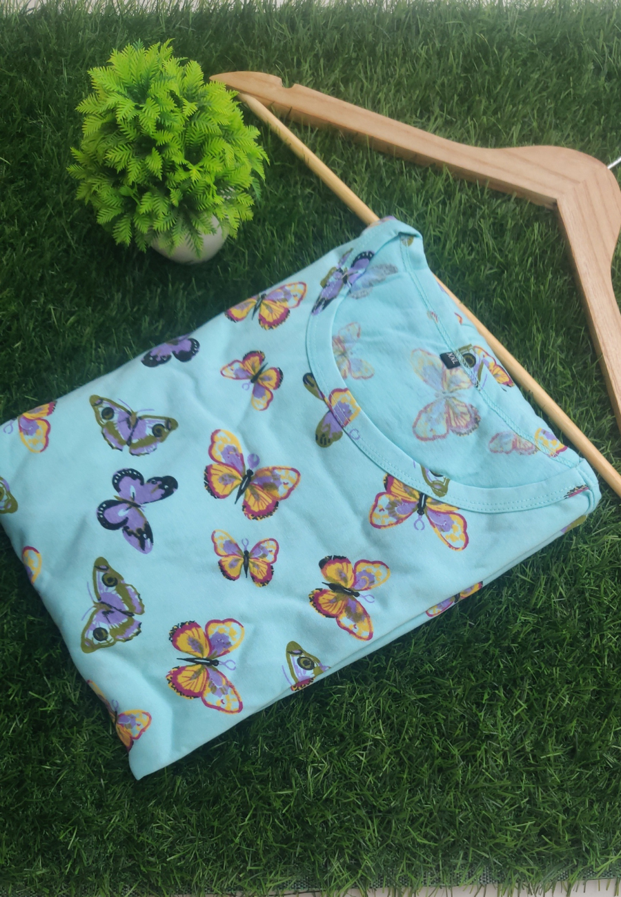 Butterfly – Soft Cotton Full-Length Women’s Maxi Loungewear