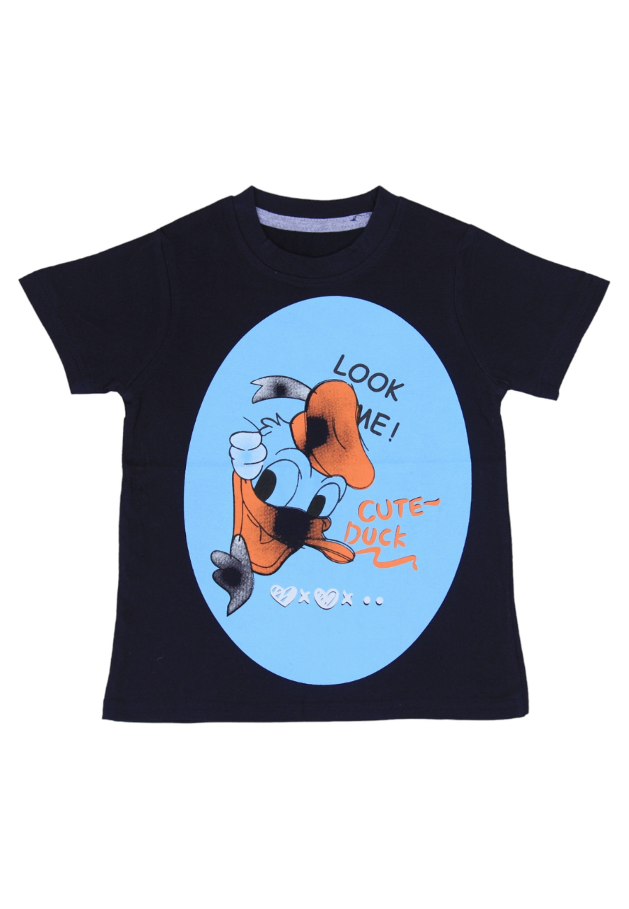 Duck Unisex Kids Printed Cotton T-Shirts
