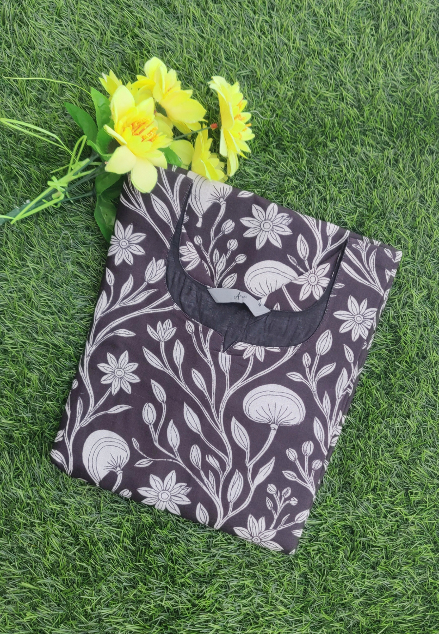 Linen Cotton Kurti with Lining