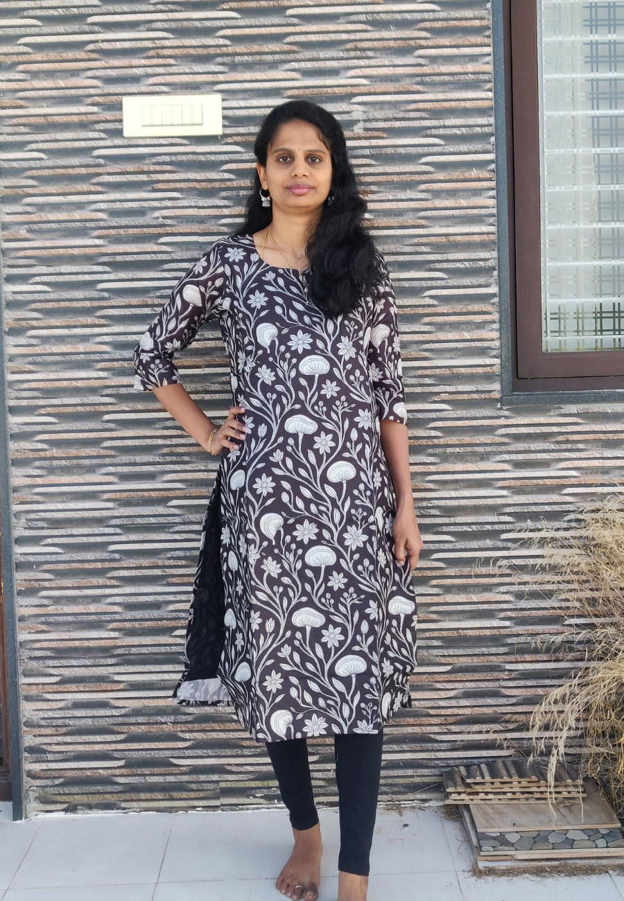 Linen Cotton Kurti with Lining