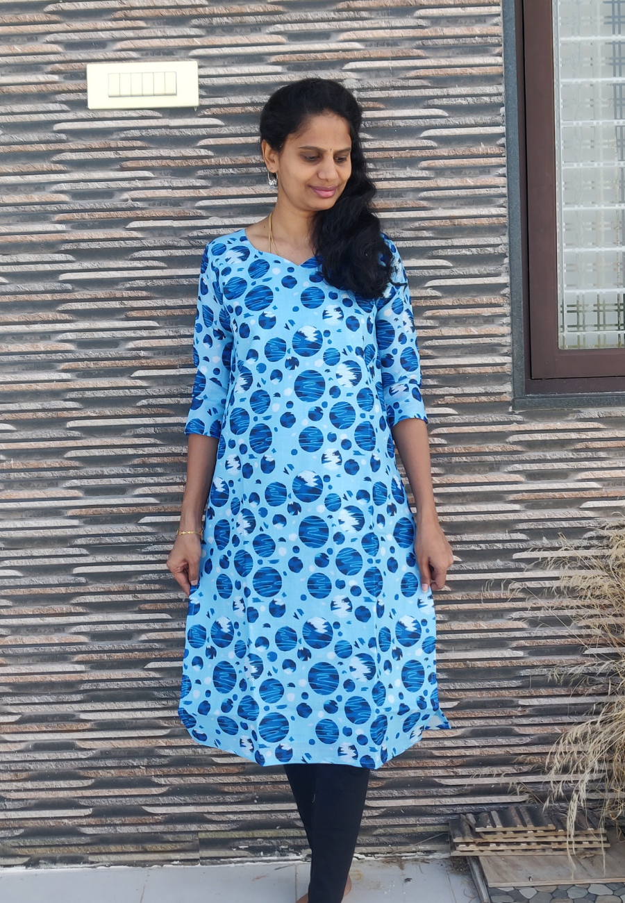 Moon Linen Cotton Kurti
