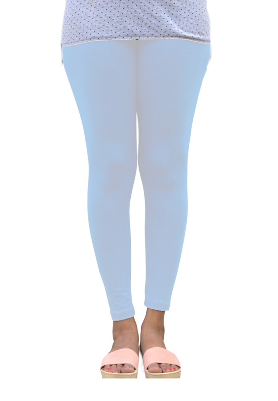 White Ankle Length Leggings