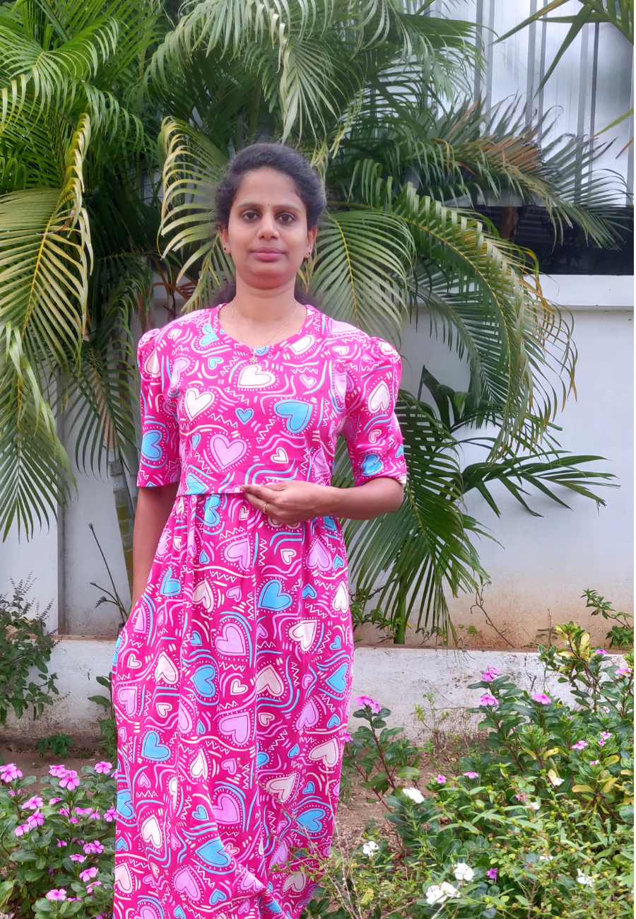 Vibrant Pink Heart Soft Cotton Zipless Maternity & Feeding Dress | Puff Sleeve