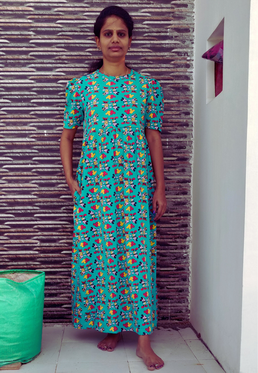 Micky – Soft Cotton Full-Length Women’s Maxi Loungewear
