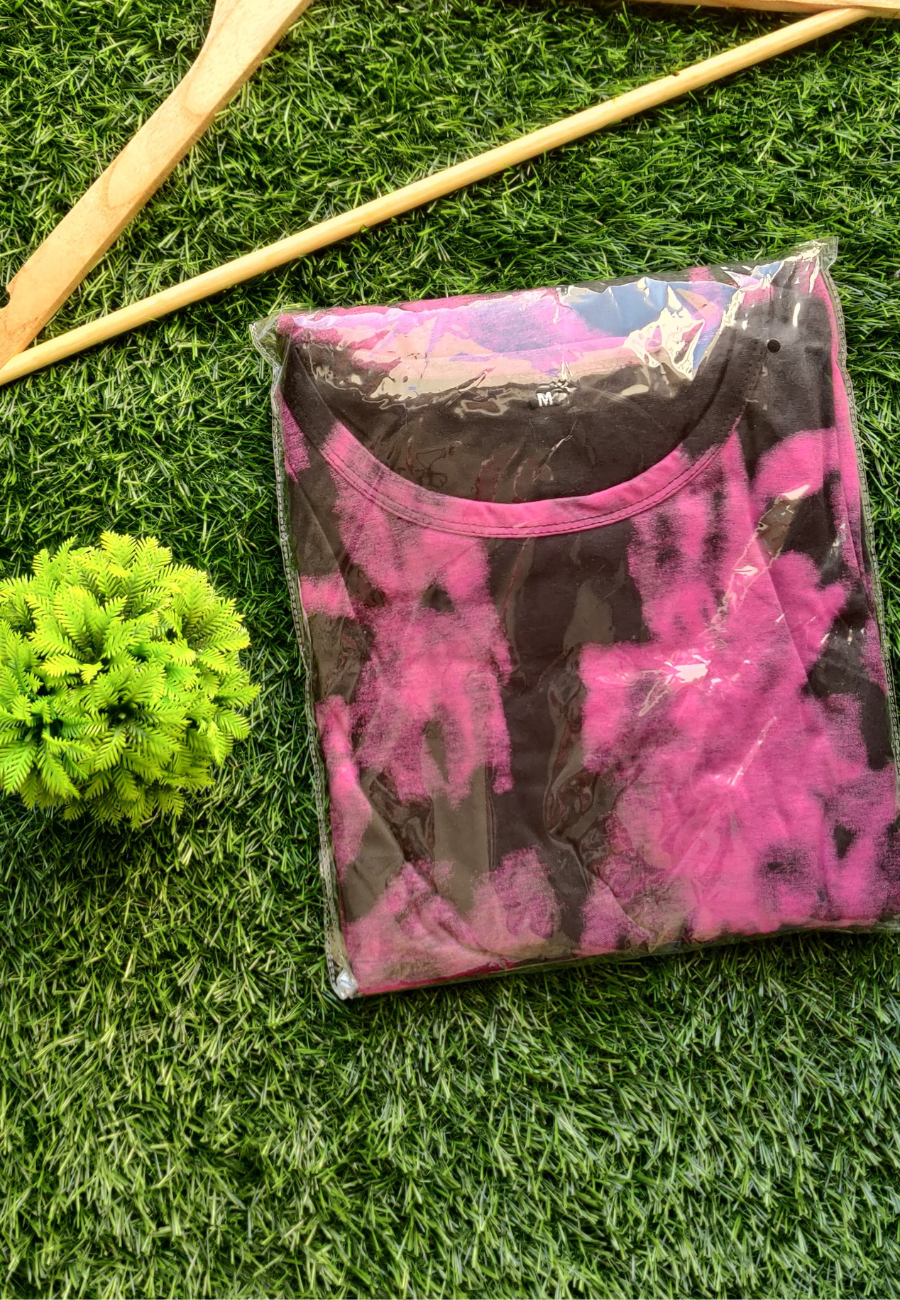 Black Dye & Die Soft Cotton Zipless Maternity & Feeding Dress | Puff Sleeve