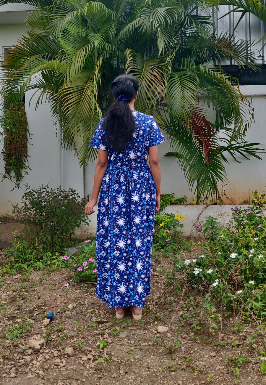 Crackers Soft Cotton Zipless Maternity & Feeding Dress | Full Length