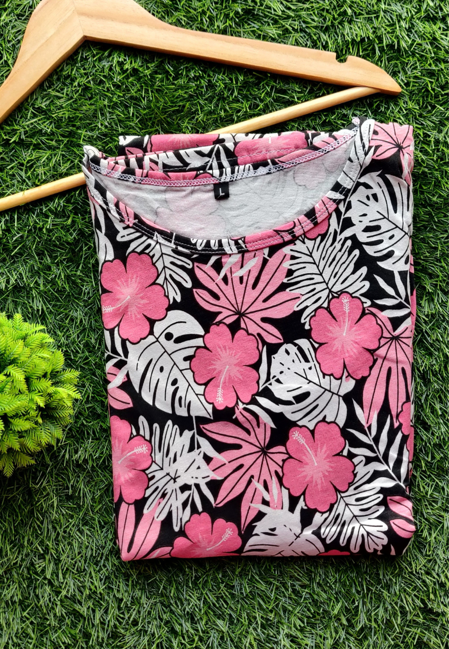 Petals Soft Cotton Zipless Maternity & Feeding Dress | Full Length