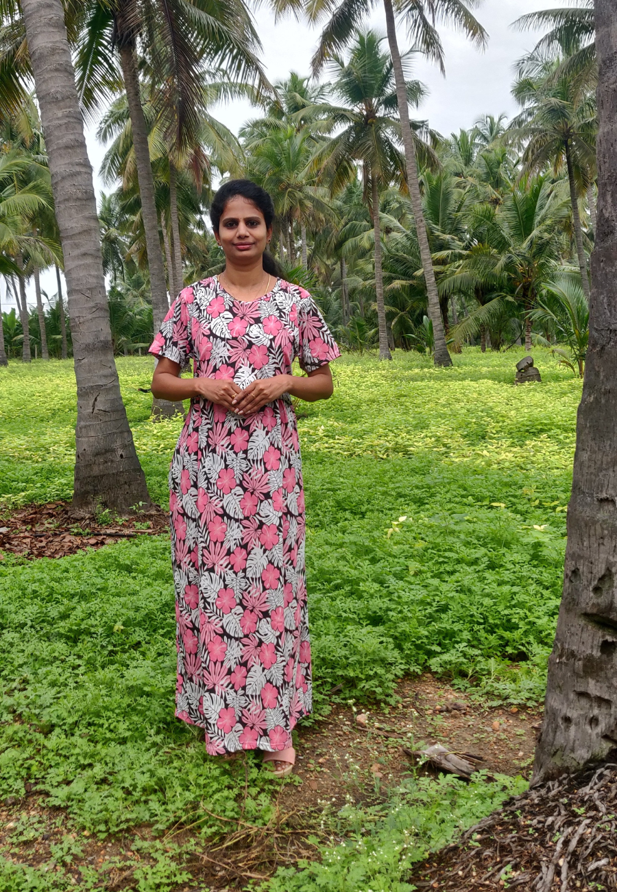 Petals Soft Cotton Zipless Maternity & Feeding Dress | Full Length