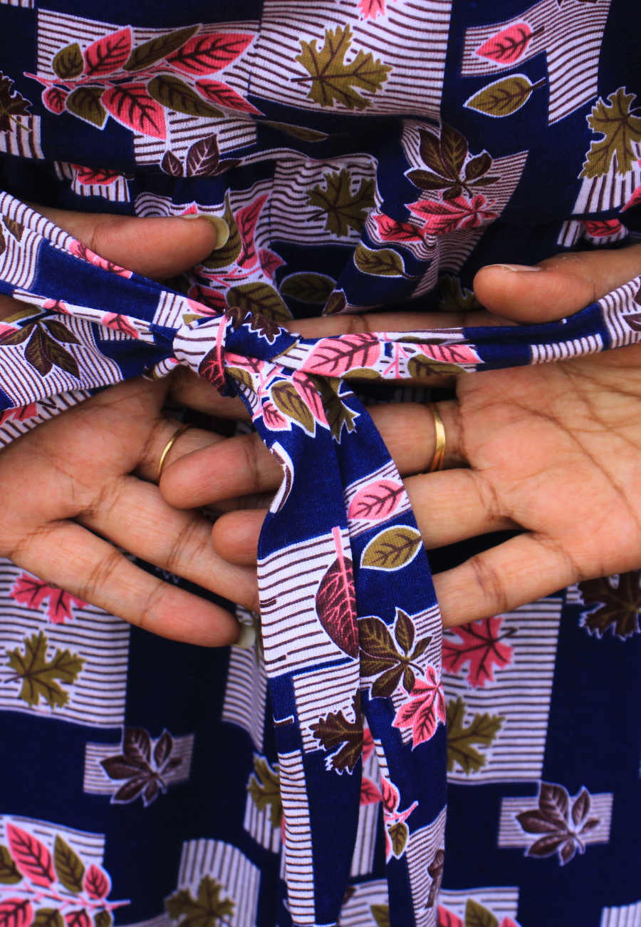 Roja -Soft Cotton Zipless Maternity & Feeding Dress | Full Length